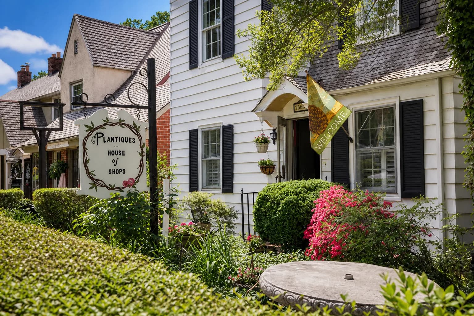 Historic tree-lined streets of Hilton Village, Newport News