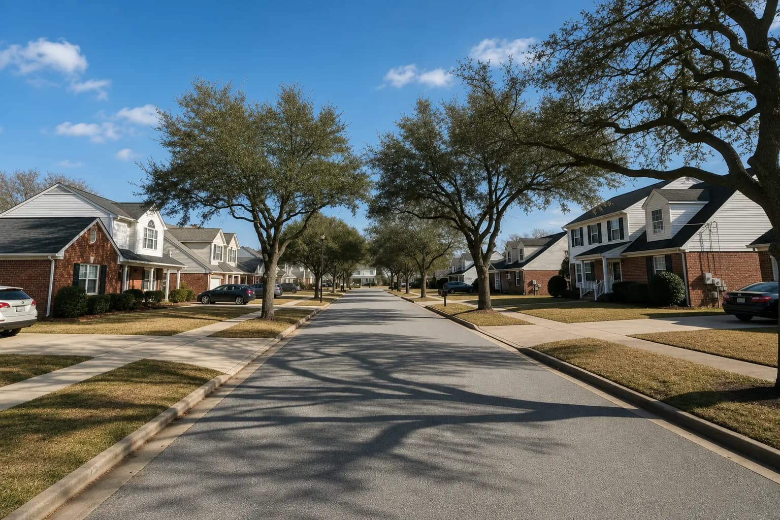 Waterfront neighborhood in Churchland, Hampton Roads