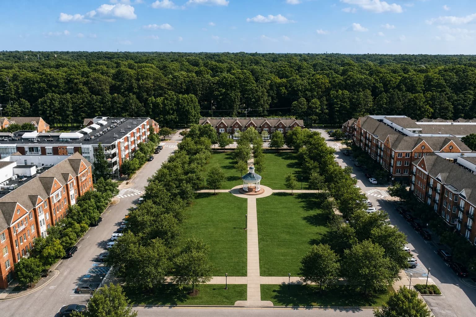Walkable waterfront neighborhood in Port Warwick, Newport News