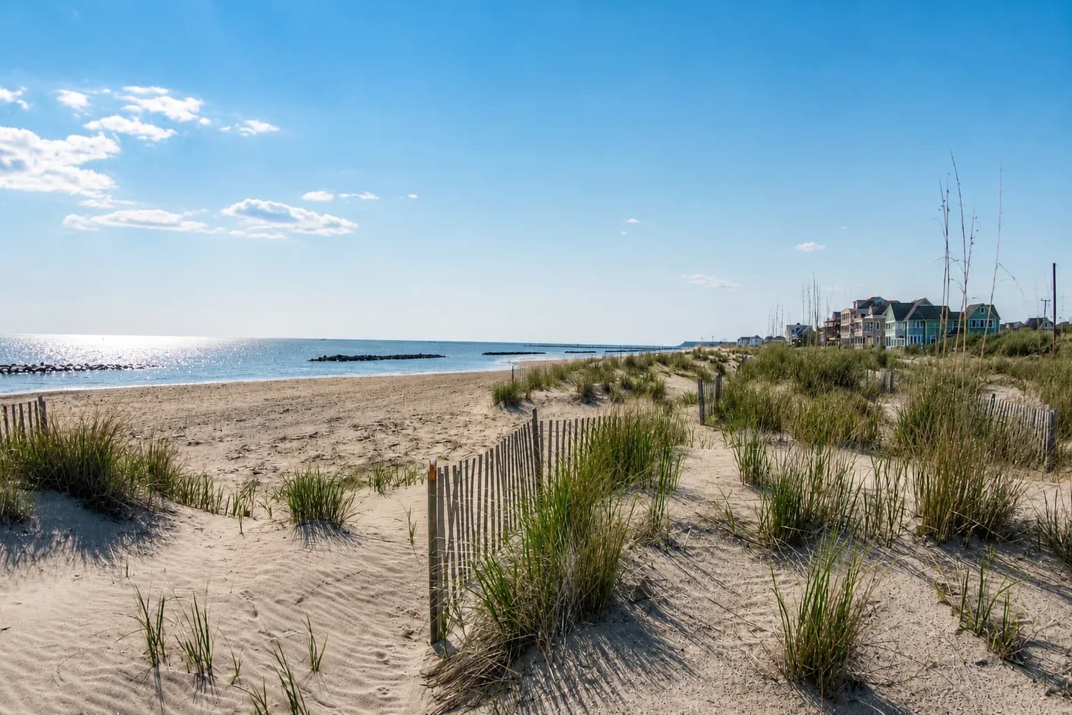 Ocean View waterfront neighborhood in Norfolk, Virginia