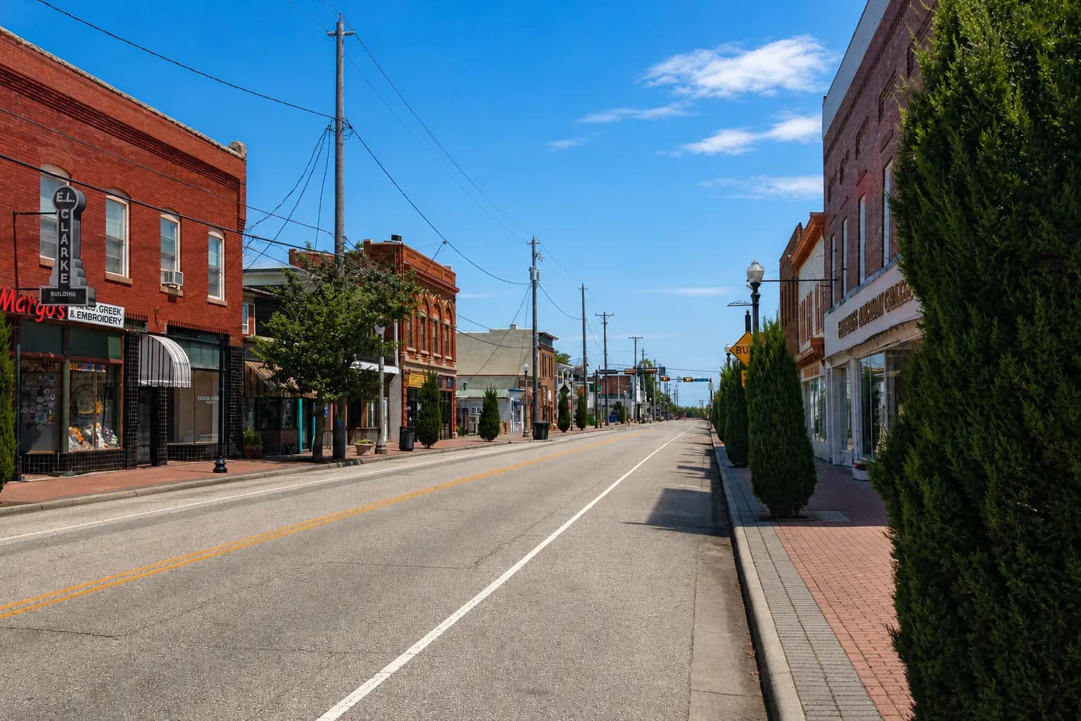 Historic waterfront streets of Phoebus in Hampton, Virginia