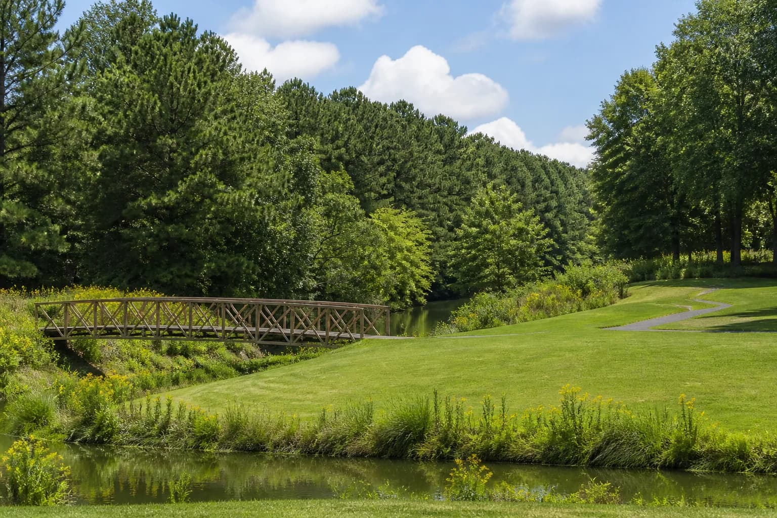 Suburban single-family homes in Kiln Creek, Newport News