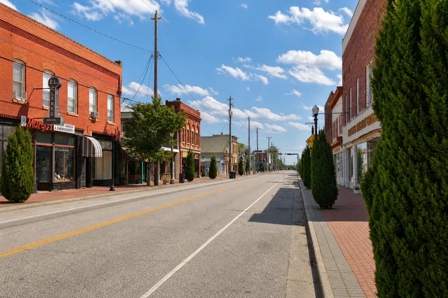 Historic waterfront street in Phoebus, Hampton