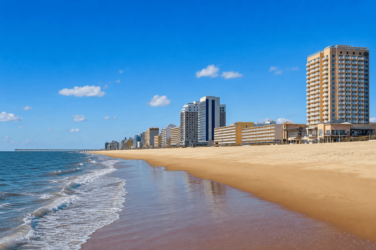Oceanfront neighborhood in Virginia Beach