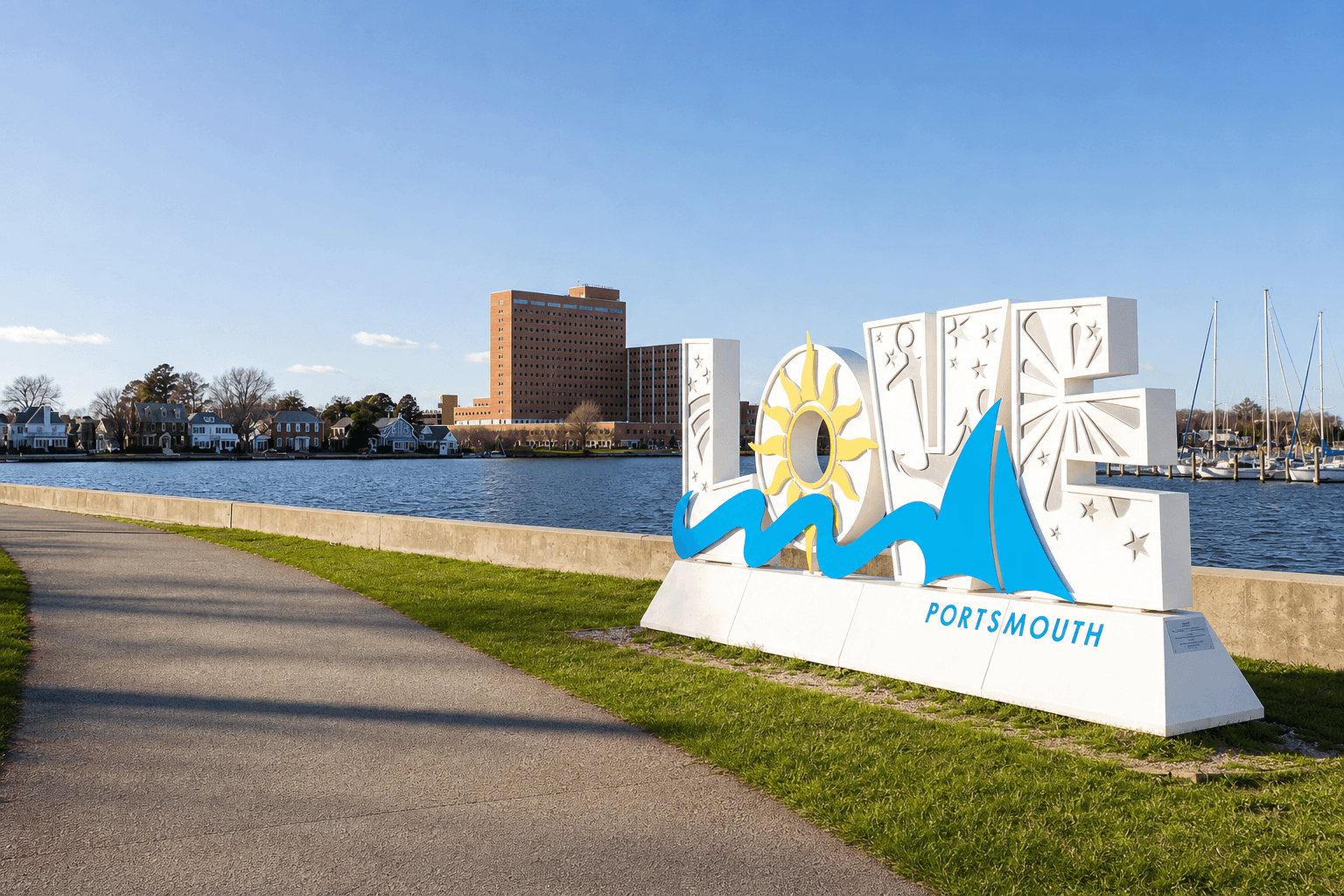Historic waterfront district of Olde Towne, Portsmouth