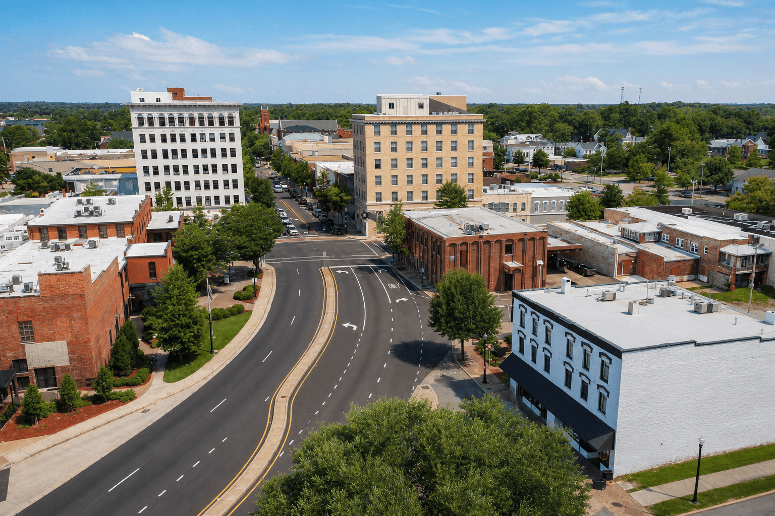 Historic homes in Downtown Suffolk