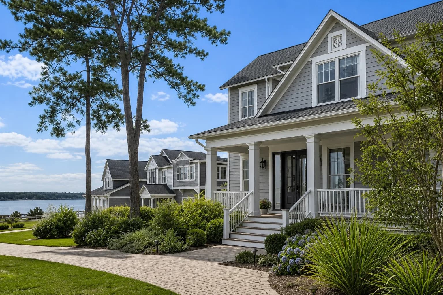 Waterfront homes in Great Neck, Hampton Roads