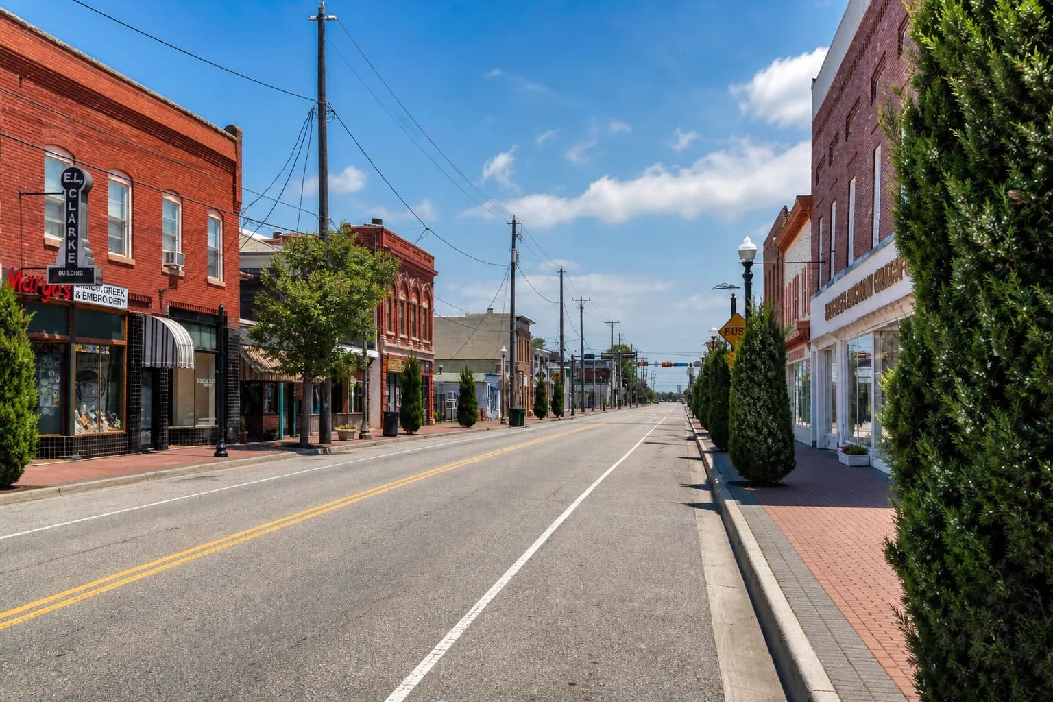 Historic waterfront streets of Phoebus in Hampton, Virginia