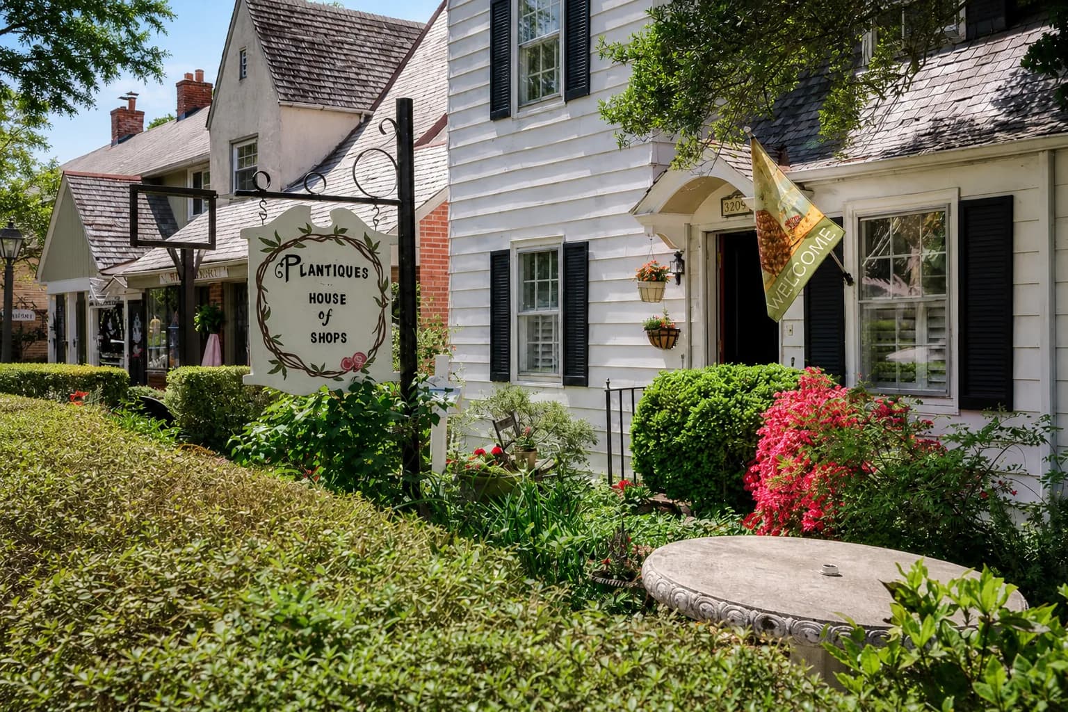 Historic cottages along the tree-lined streets of Hilton Village, Newport News