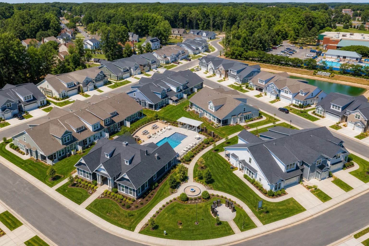 Residential neighborhood in Western Branch, Chesapeake