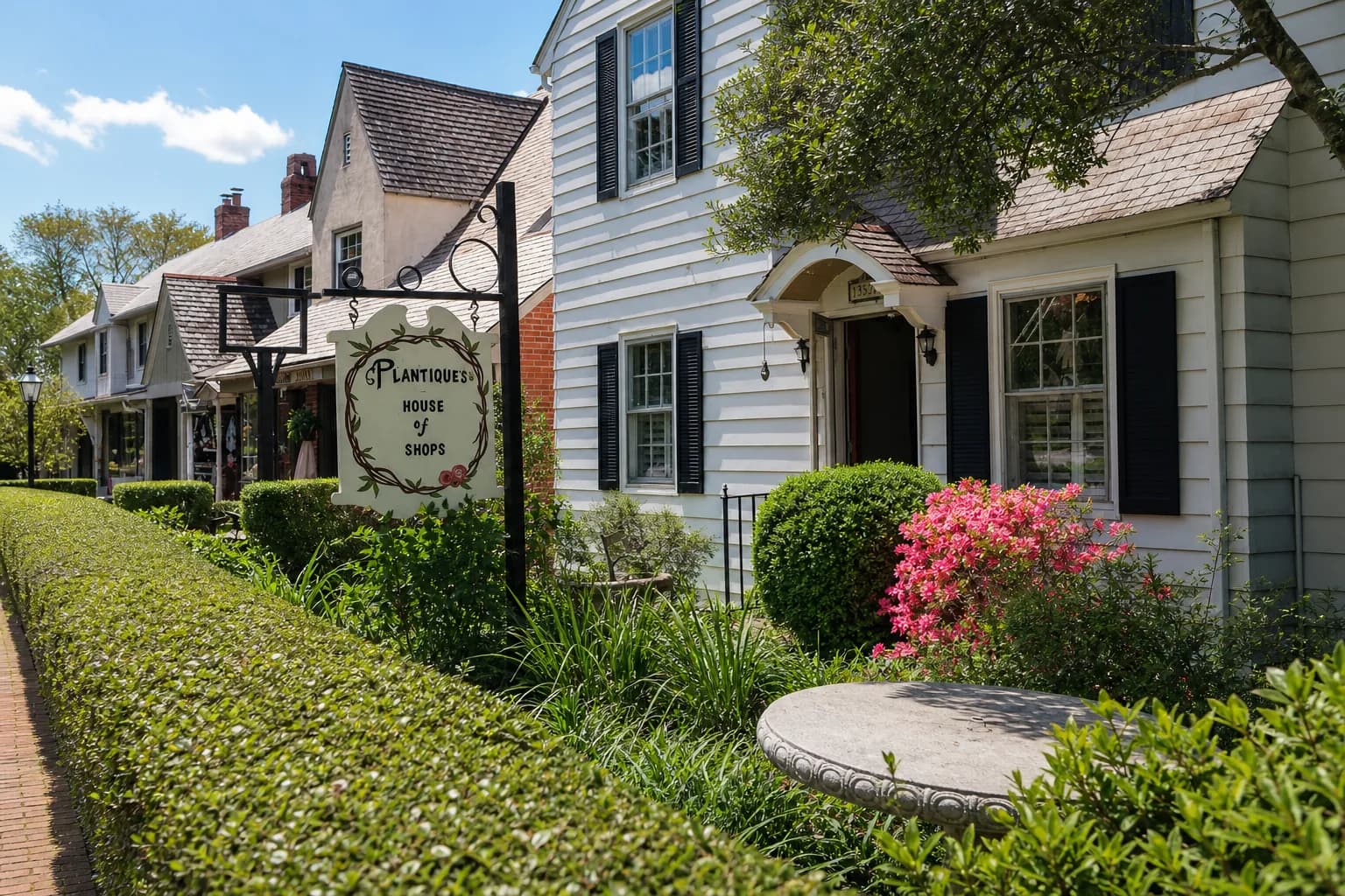 Historic cottages along the river in Hilton Village, Newport News