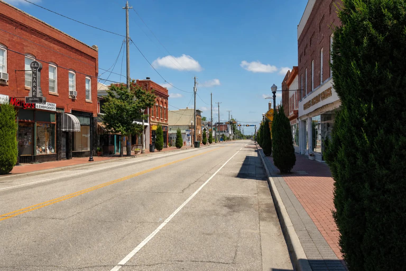 Historic streets of Phoebus, Hampton, Virginia