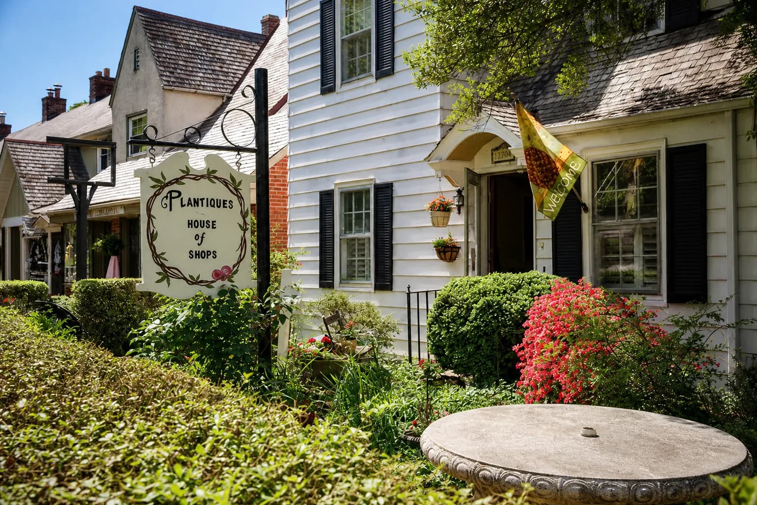 Historic cottages along the streets of Hilton Village, Newport News
