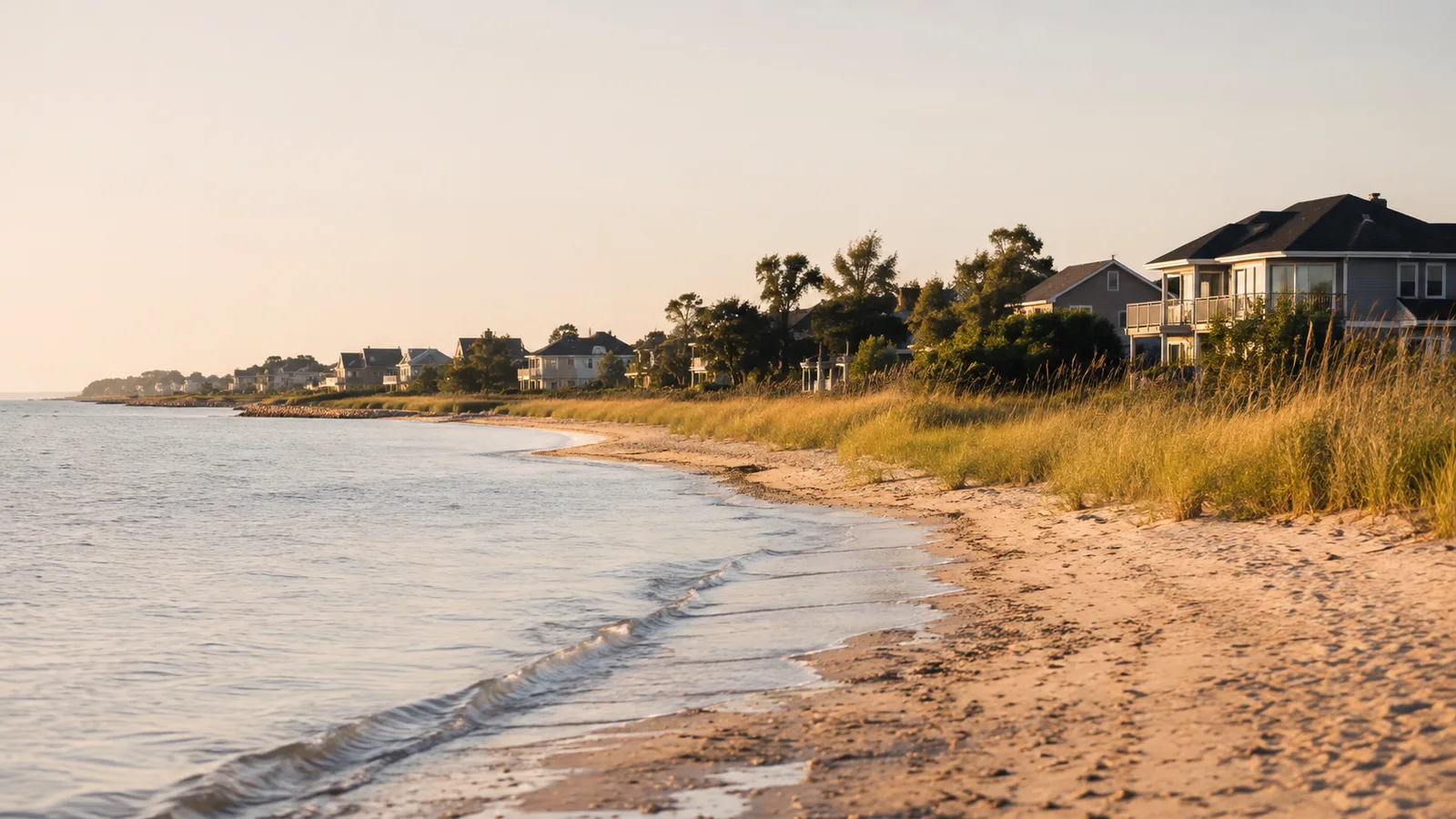Chesapeake Bay shoreline at Chic's Beach, Virginia Beach